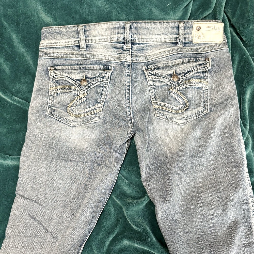 Silver capris
